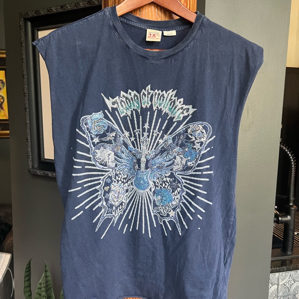 Zadig & Voltaire Blue Graphic Muscle Tee